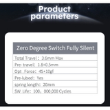 Switch Gateron Zero Degree | Gateron | Switch Silent | 45g | Công tắc bàn phím cơ