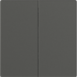 Bộ Công Tắc Đôi 1 Chiều Vuông Màu Xám Simon M7 Gem Diamond Gray 661021G-4D