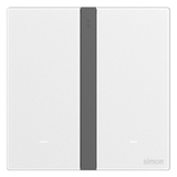 Công Tắc Đôi Thông Minh Simon M7 Metal Màu Bạc Silver (66E8002MTY-2A)