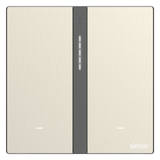 Công Tắc Ngữ Cảnh Đôi Thông Minh Simon M7 Metal Màu Vàng Gold (66E8006MTY-2C)