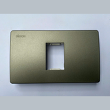 Ảnh Thực Tế Mặt 1 Lỗ Size S Lắp Ngang Màu Xám Simon K1 Mã K1001N-61