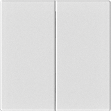 Bộ Công Tắc Đôi 2 Chiều Vuông Màu Trắng Simon M7 Gem Diamond White 661022G-4F