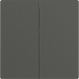 Bộ Nút Nhấn Đôi Vuông Màu Xám Simon M7 Gem Diamond Gray Mã 661021FG-4D