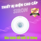 bảo hành đổi mới 30 tháng Công tắc cảm biến hồng ngoại siêu mỏng gắn nổi trần Siron SR-SS101