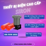 ứng dụng thực tế Công tắc phao điện bồn nước dạng treo lắp ngoài trời Siron SR-FSW-H02