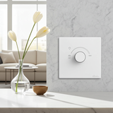 Bộ Chiết Áp Đèn Vuông Màu Trắng Simon S6 58E101 - Cơ cấu Zic Zac độc đáo