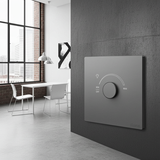 Bộ Chiết Áp Đèn Vuông Màu Xám Simon S6 58E101-61 Điều chỉnh ánh sáng linh hoạt Cho phép tănggiảm độ sáng của đèn một cách mượt mà