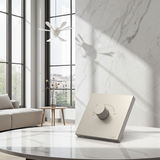 Bộ Chiết Áp Quạt Vuông Màu Sâm Panh Simon S6 58E201-46 - Điều chỉnh tốc độ quạt linh hoạt