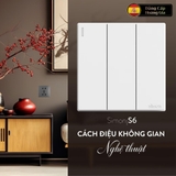 Bộ Công Tắc Ba 1 Chiều Vuông Màu Trắng Simon S6 581031 - Công Tắc Tây Ban Nha