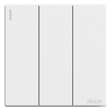 Bộ Công Tắc Ba 1 Chiều Vuông Màu Trắng Simon S6 581031