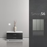 Bộ Công Tắc Ba 1 Chiều Vuông Màu Xám Simon S6 581031-61 - Thiết Bị Điện Tây Ban Nha
