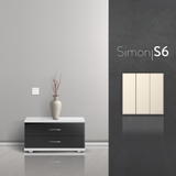 Bộ Công Tắc Ba 2 Chiều Vuông Màu Sâm Panh Simon S6 581032-46 - Công Tắc Cao Cấp