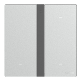 Bộ công tắc ba nhà thông minh Simon M7 Gem Smart màu Bạc 66E8003GTY-4E