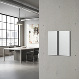 Bộ công tắc ba nhà thông minh Simon M7 Gem Smart màu Bạc 66E8003GTY-4E phù hợp cho cả công trình xây mới và cải tạo.