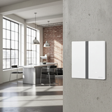 Bộ công tắc ba nhà thông minh Simon M7 Gem Smart màu Trắng 66E8003GTY-4F cảm biến tiệm cận tích hợp