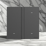 Bộ công tắc ba nhà thông minh Simon M7 Gem Smart màu Xám 66E8003GTY-4D chất liệu đá sơn theo tiêu chuẩn châu