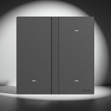 Bộ công tắc ba nhà thông minh Simon M7 Gem Smart màu Xám 66E8003GTY-4D  điều khiển từ xa qua điện thoại thông minh hoặc giọng nói