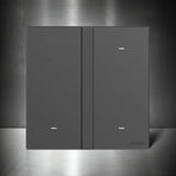 Bộ công tắc ba nhà thông minh Simon M7 Gem Smart màu Xám 66E8003GTY-4D