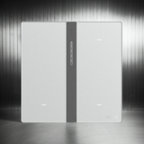 Bộ công tắc bối cảnh ba nhà thông minh Simon M7 Gem smart Màu Bạc 66E8007GTY-4E