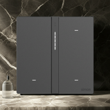 Bộ công tắc bối cảnh ba nhà thông minh Simon M7 Gem smart Màu Xám 66E8007GTY-4D Kết nối Zigbee ổn định