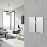 Bộ Công Tắc Bối Cảnh Bốn Nhà Thông Minh Simon M7 Gem Smart Màu Bạc (Silver) 66E8008GTY-4EChất Liệu Đá Sơn Châu Âu Ánh B