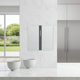 Bộ Công Tắc Bối Cảnh Bốn Nhà Thông Minh Simon M7 Gem Smart Màu Bạc (Silver) 66E8008GTY-4EKết Nối Thông Minh, Vận Hành M