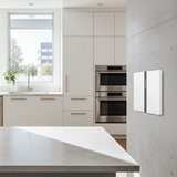 Bộ Công Tắc Bối Cảnh Bốn Nhà Thông Minh Simon M7 Gem Smart Màu Trắng (White) 66E8008GTY-4FVẻ Đẹp Thuần Khiết Từ Chất L