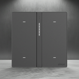 Bộ Công Tắc Bối Cảnh Bốn Nhà Thông Minh Simon M7 Gem Smart Màu Xám (Grey)  66E8008GTY-4D