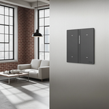 Bộ Công Tắc Bối Cảnh Bốn Nhà Thông Minh Simon M7 Gem Smart Màu Xám (Grey)  66E8008GTY-4DĐiều Khiển Ngữ Cảnh Linh Hoạt