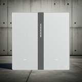 Bộ công tắc bối cảnh đôi nhà thông minh Simon M7 Gem smart màu bạc 66E8006GTY-4E thiết bị điều khiển ánh sáng thông minh