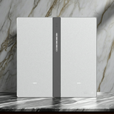 Bộ công tắc bối cảnh đôi nhà thông minh Simon M7 Gem smart màu bạc 66E8006GTY-4Echế tác tỉ mỉ từ đá sơn tiêu chuẩn châu Âu