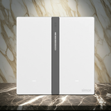 Bộ công tắc bối cảnh đôi nhà thông minh Simon M7 Gem smart màu trắng 66E8006GTY-4F thông minh và tinh tế hơn bao giờ hết!