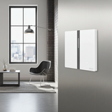 Bộ công tắc bối cảnh đôi nhà thông minh Simon M7 Gem smart màu trắng 66E8006GTY-4F tự động kích hoạt đèn khi bạn đến gần