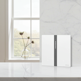 Bộ công tắc bối cảnh đôi nhà thông minh Simon M7 Gem smart màu trắng 66E8006GTY-4Fbạn có thể điều khiển từ xa, hẹn giờ và tùy chỉnh