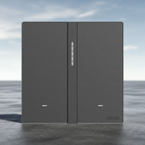 Bộ công tắc bối cảnh đôi nhà thông minh Simon M7 Gem smart màu xám 66E8006GTY-4Dvẻ đẹp thẩm mỹ cao. Độ mỏng ấn tượng chỉ 7.5mm