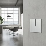 Bộ công tắc bối cảnh đơn nhà thông minh Simon M7 Gem smart Màu bạc 66E8005GTY-4E Chất liệu Đá sơn tiêu chuẩn châu Âu