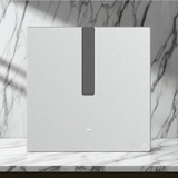 Bộ công tắc bối cảnh đơn nhà thông minh Simon M7 Gem smart Màu bạc 66E8005GTY-4E  đảm bảo tính thẩm mỹ cao khi lắp đặt.