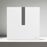 Bộ công tắc bối cảnh đơn nhà thông minh Simon M7 Gem smart Màu trắng 66E8005GTY-4F thiết kế đá sơn sang trọng, cảm biến tiệm cận.