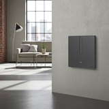 Bộ công tắc bối cảnh đơn nhà thông minh Simon M7 Gem smart Màu xám 66E8005GTY-4D chất liệu Đá sơn tiêu chuẩn châu Âu