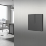 Bộ công tắc bối cảnh đơn nhà thông minh Simon M7 Gem smart Màu xám 66E8005GTY-4D điều khiển từ xa qua ứng dụng