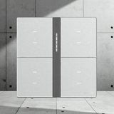 Bộ Công Tắc Bối Cảnh Tám Nhà Thông Minh Simon M7 Gem Smart Màu Bạc (Silver) 66E8025GTY-4E bối cảnh tám nhà thông minh