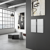 Bộ Công Tắc Bối Cảnh Tám Nhà Thông Minh Simon M7 Gem Smart Màu Bạc (Silver) 66E8025GTY-4ECảm Biến Tiệm Cận