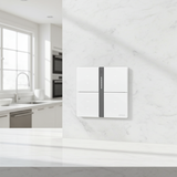 Bộ Công Tắc Bối Cảnh Tám Nhà Thông Minh Simon M7 Gem Smart Màu Trắng (White) 66E8025GTY-4FCông Nghệ Cảm Biến Tiệm Cận