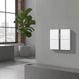 Bộ Công Tắc Bối Cảnh Tám Nhà Thông Minh Simon M7 Gem Smart Màu Trắng (White) 66E8025GTY-4Fdễ dàng thao tác