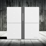 Bộ Công Tắc Bối Cảnh Tám Nhà Thông Minh Simon M7 Gem Smart Màu Trắng (White) 66E8025GTY-4Fkhả năng chống xước, chịu nn