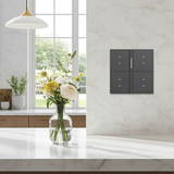 Bộ Công Tắc Bối Cảnh Tám Nhà Thông Minh Simon M7 Gem Smart Màu Xám (Grey) 66E8025GTY-4DCảm Biến Tiệm Cận Độc Đáo