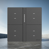 Bộ Công Tắc Bối Cảnh Tám Nhà Thông Minh Simon M7 Gem Smart Màu Xám (Grey) 66E8025GTY-4Dđộ bền vượt trội, chống trầy xước