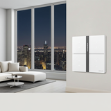 Bộ công tắc bối cảnh tám nhà thông minh Simon M7 metal smart màu Bạc 66E8025MTY-2a Cảm Biến Tiệm Cận Hỗ Trợ