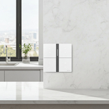 Bộ công tắc bối cảnh tám nhà thông minh Simon M7 metal smart màu Bạc 66E8025MTY-2a Thiết Kế Kim Loại Bạc Tinh Tế