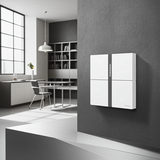 Bộ công tắc bối cảnh tám nhà thông minh Simon M7 metal smart màu Bạc 66E8025MTY-2a tiết kiệm thời gian và năng lượng với công tắc thông minh